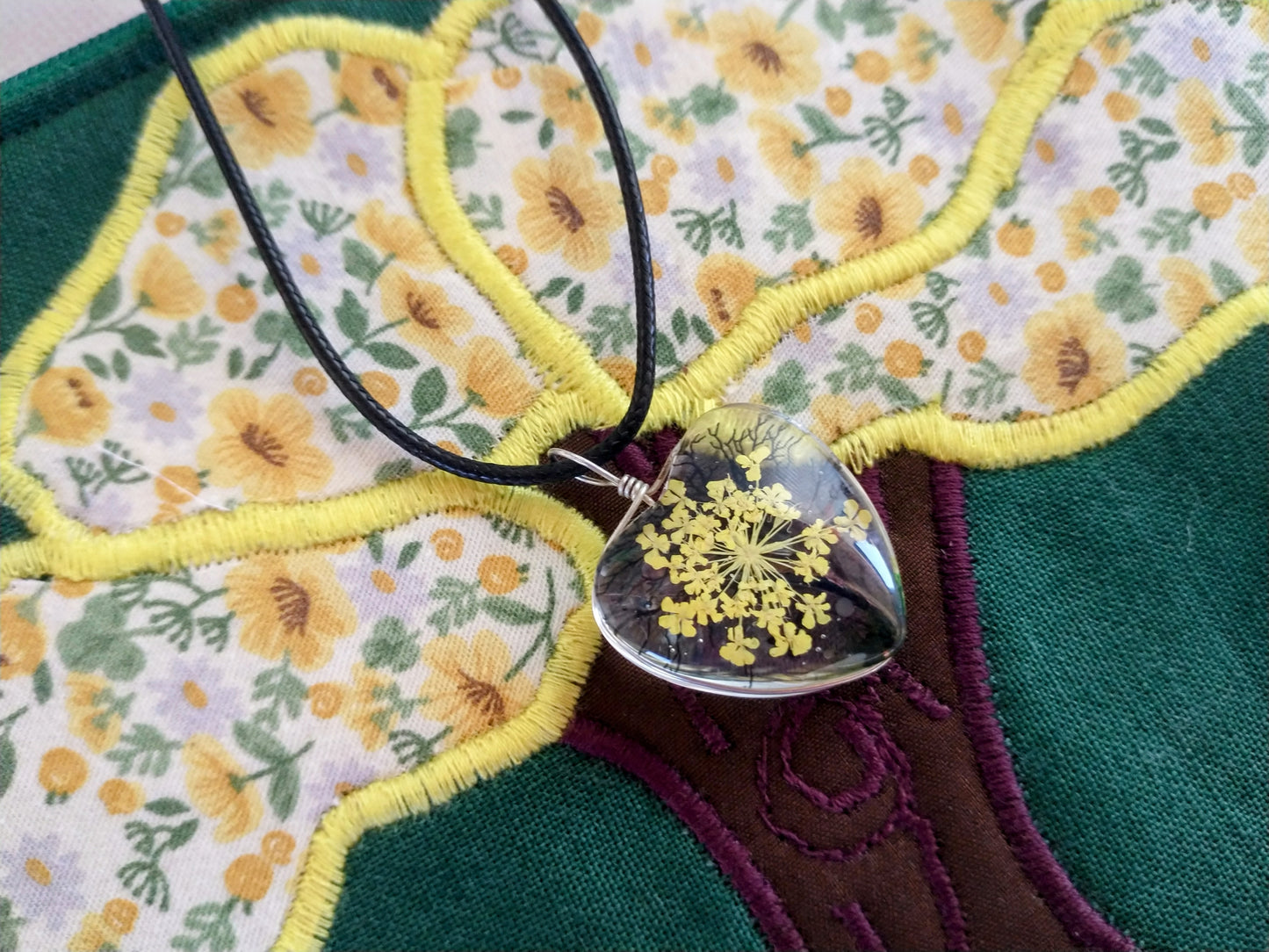 Tree Zipper Pouch and Butterfly Tree Pendant Necklace