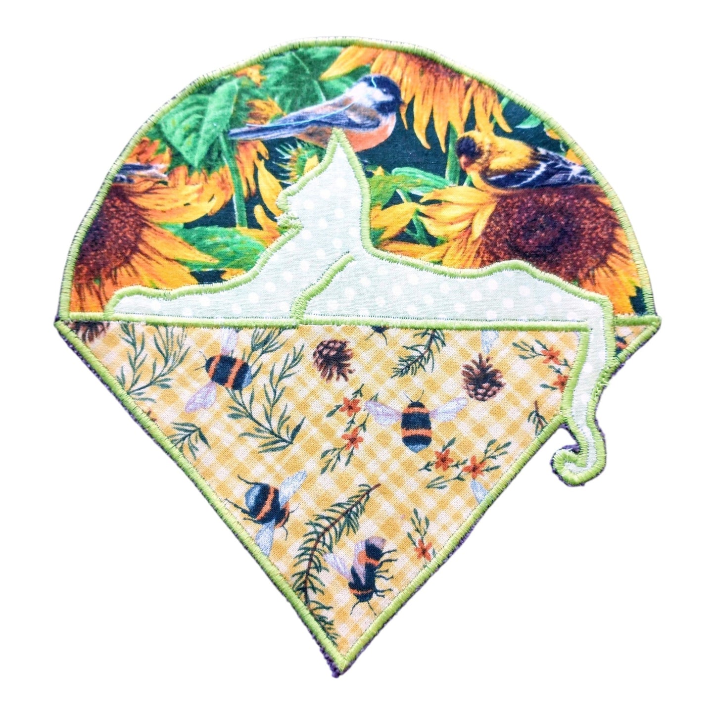 Bird and Bees Cats Patch