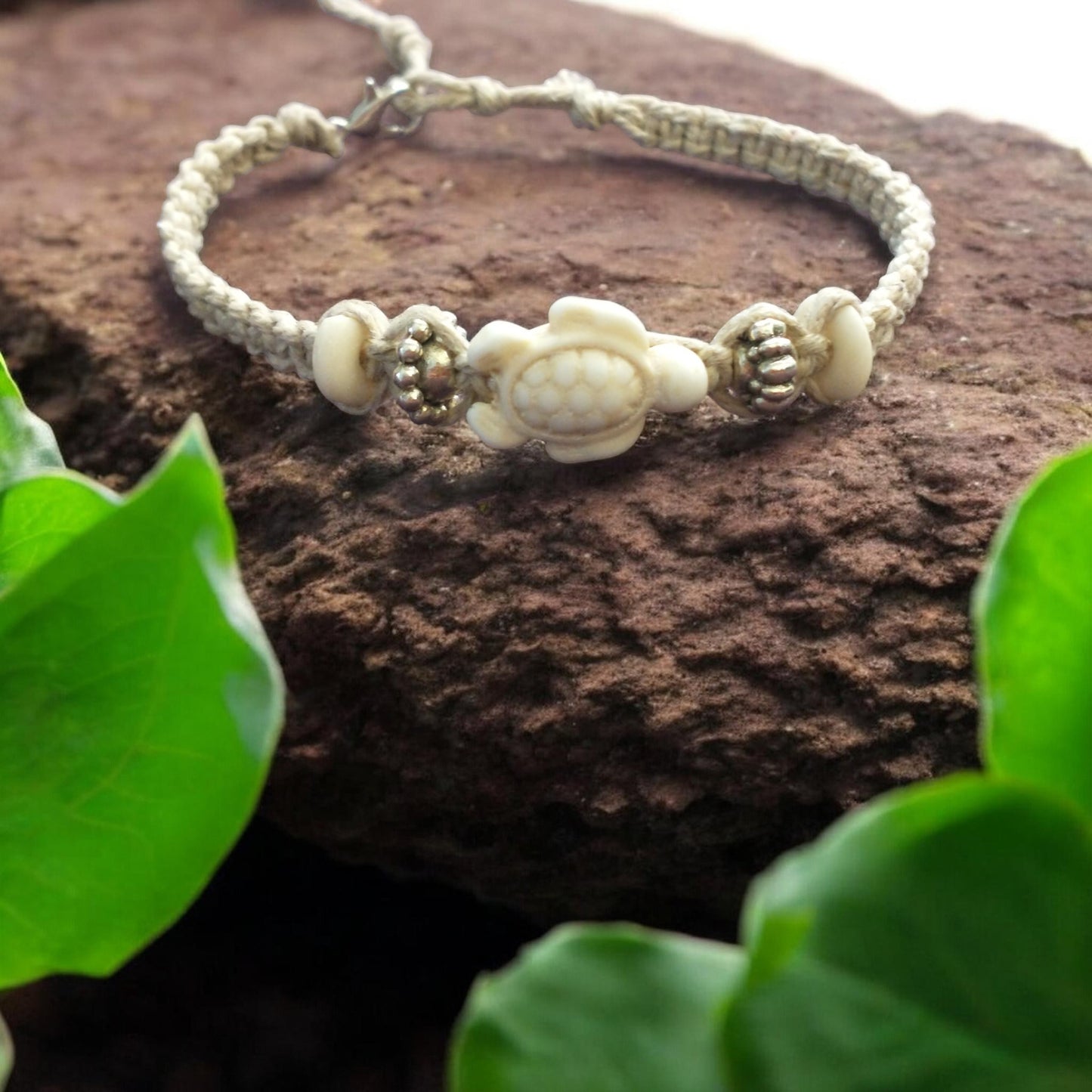 Turtle Handmade Hemp Bracelet