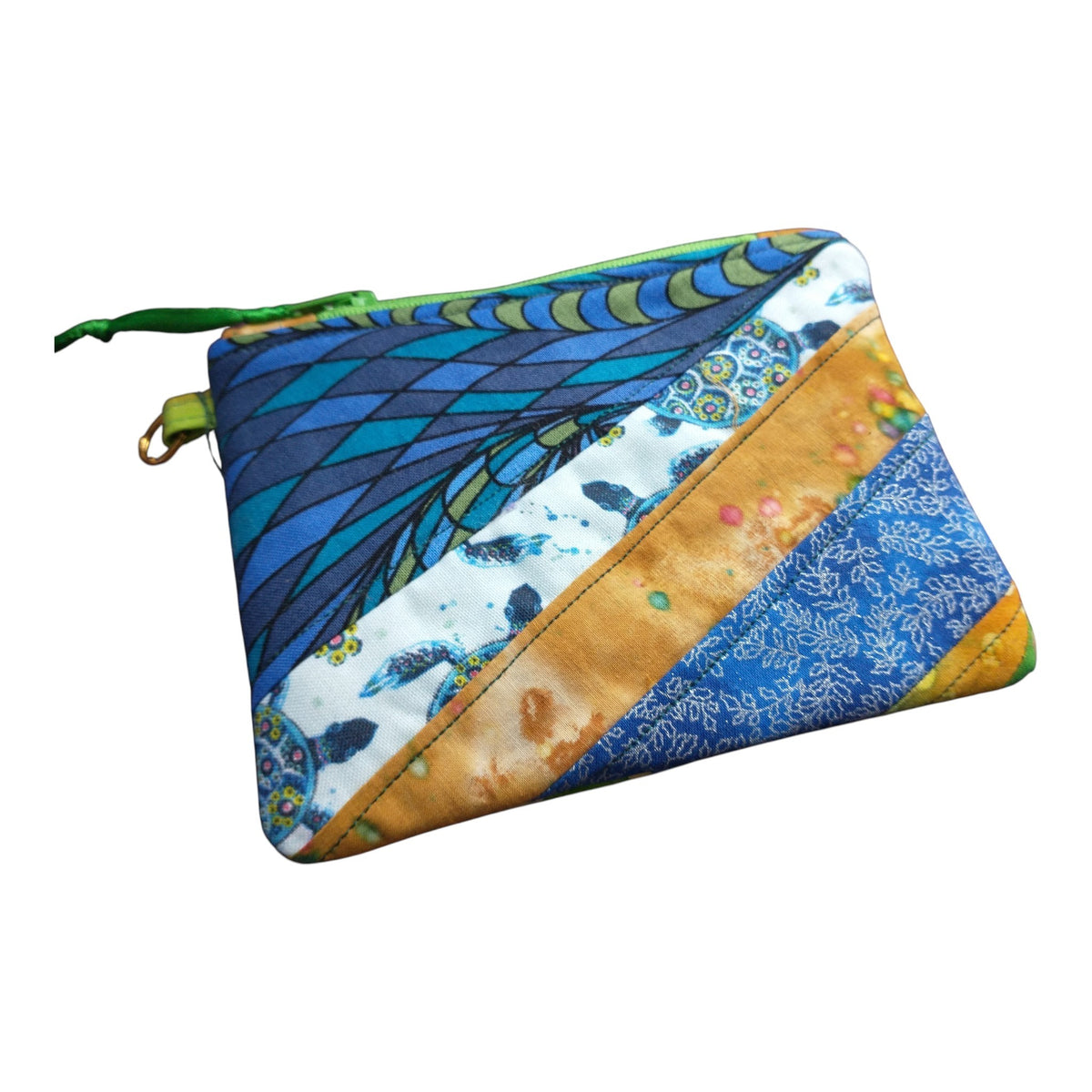 Turtle Patchwork Zipper Pouch Coin Purse