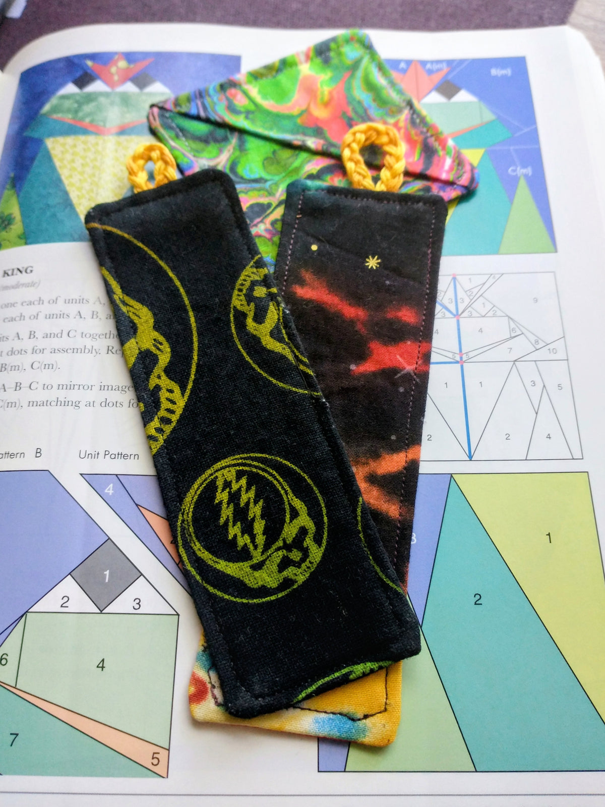 Grateful Fabric Bookmark Set