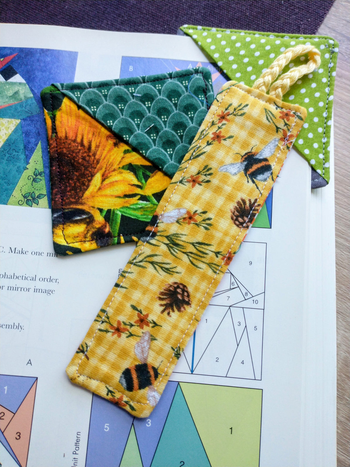 Nature Fabric Bookmark Set