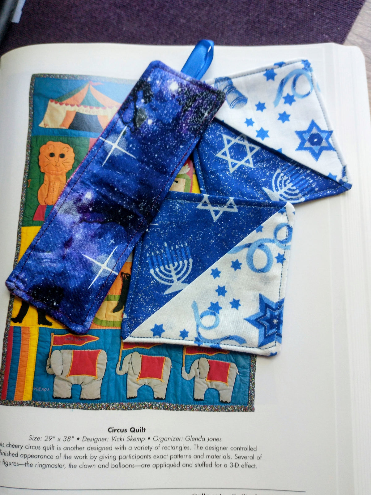 Jewish Fabric Bookmark Set