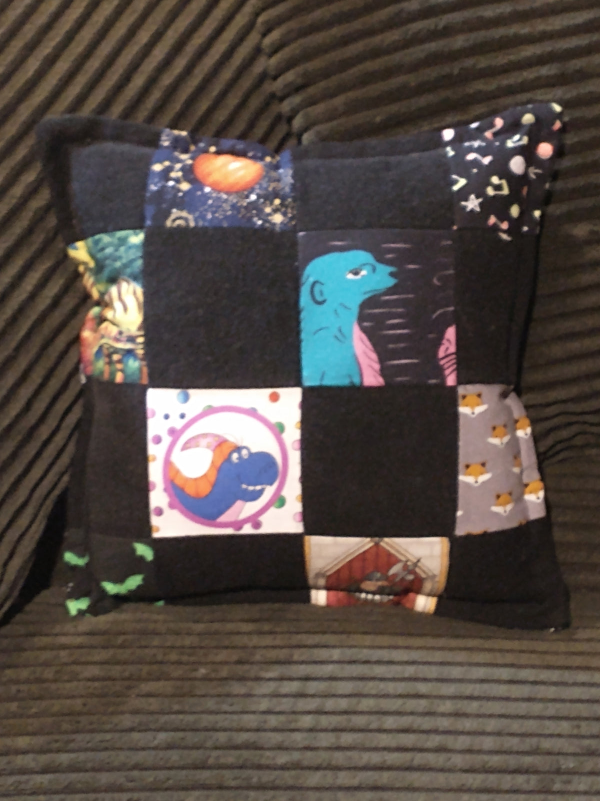 Boys Find it Patchwork Travel Pillow