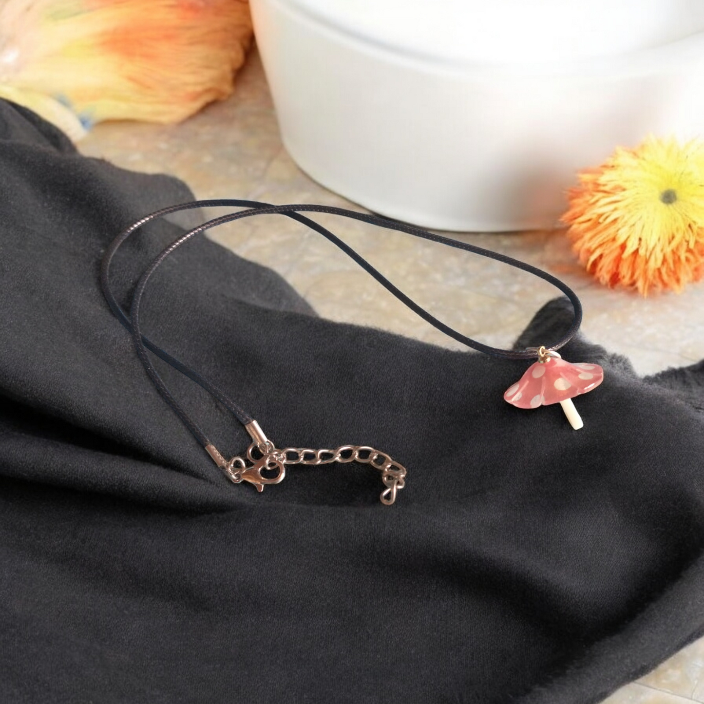 Mushroom Pendant Necklace
