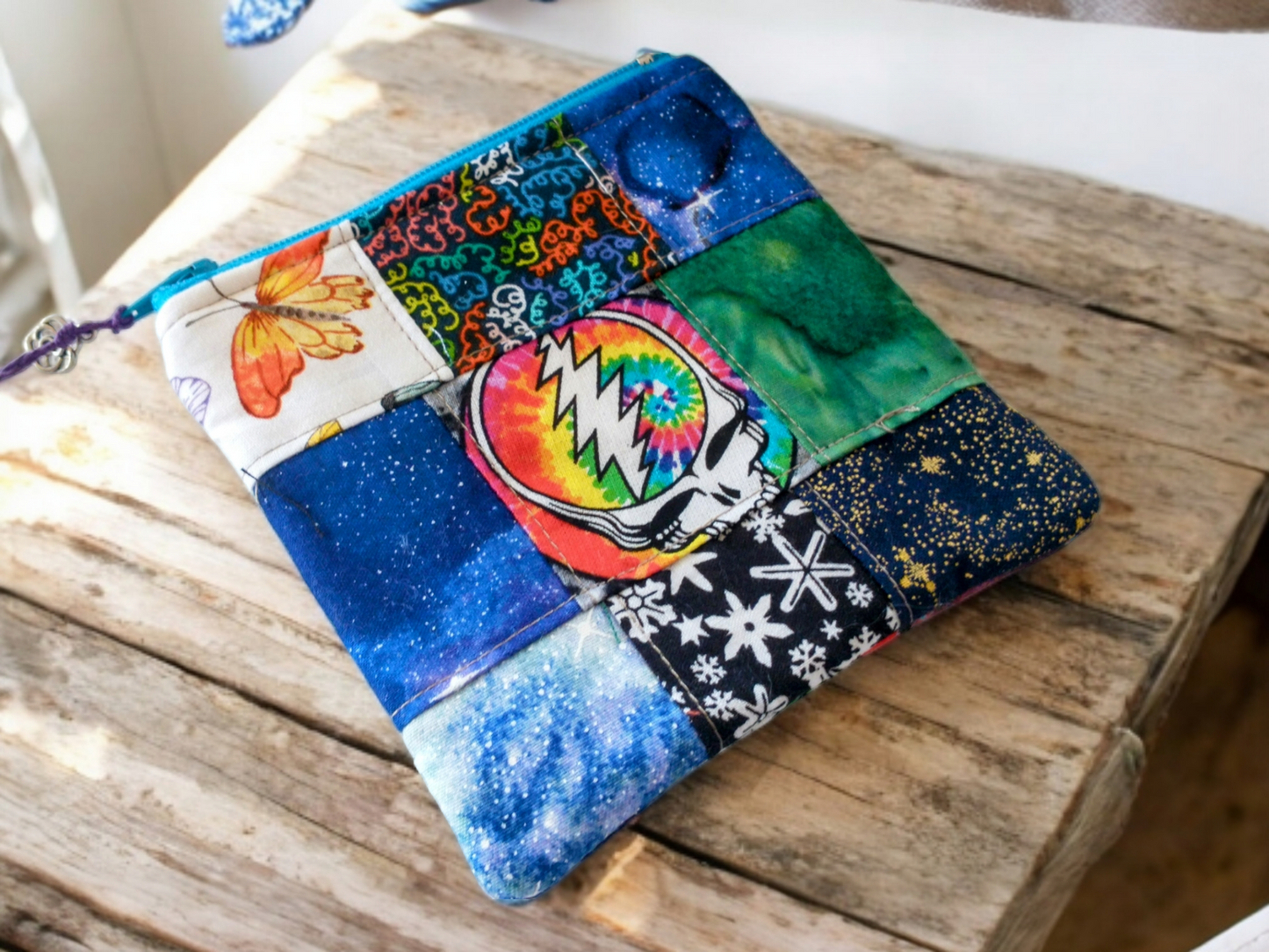 Stealie Patchwork Zipper Pouch Coin Purse