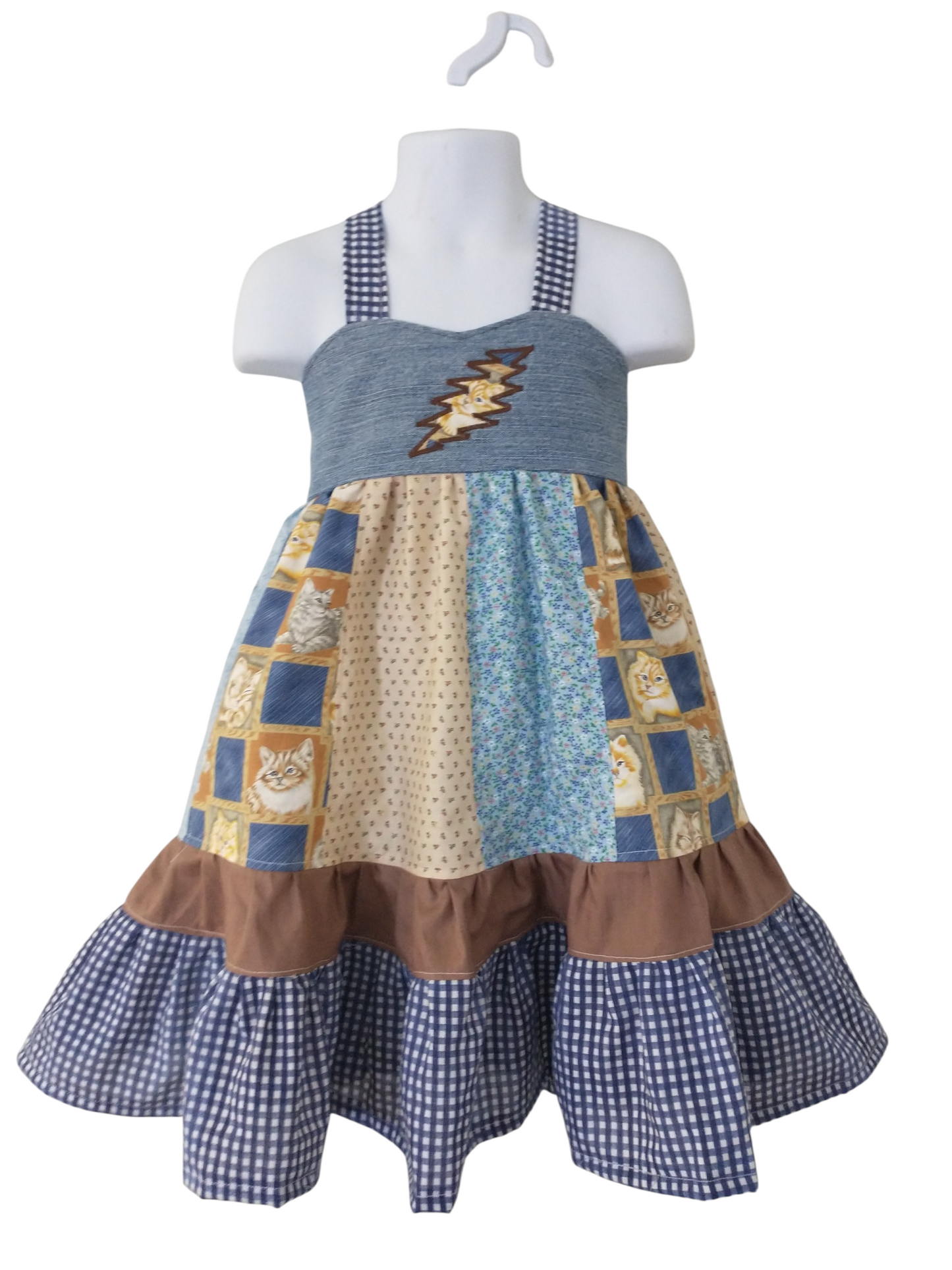 SALE 4t 5t Vintage Patchwork Dress