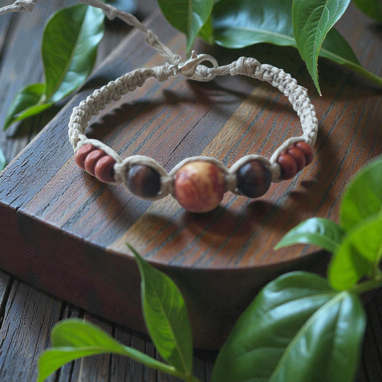 Wood Bead Bracelet