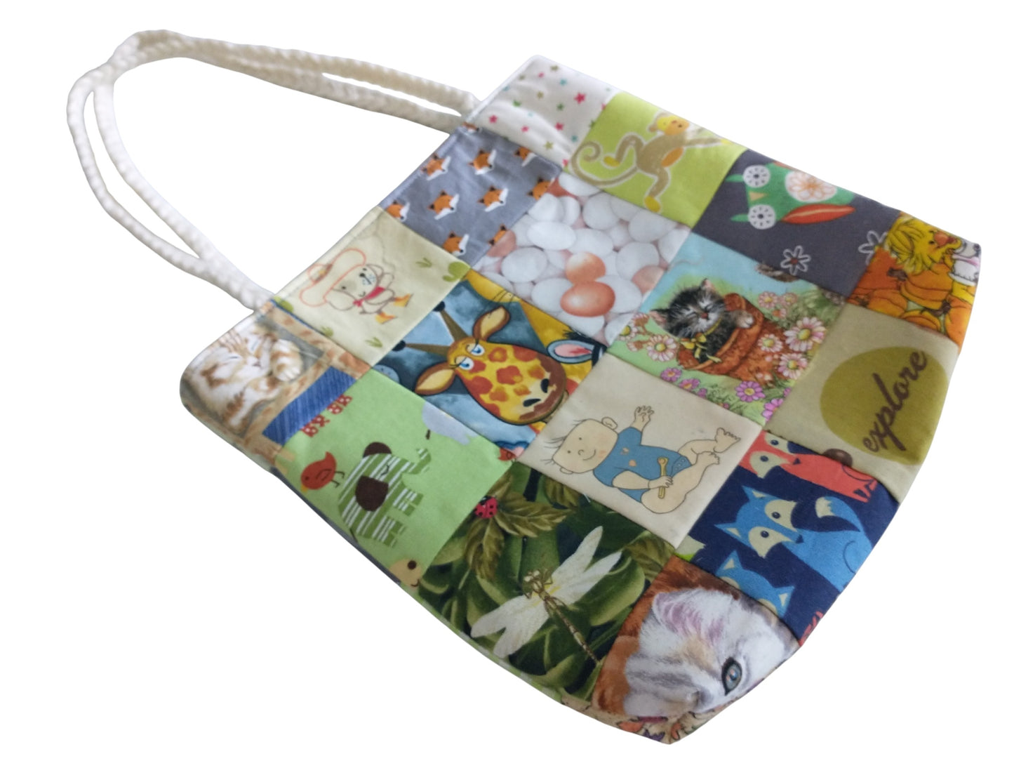 I Spy Find It Kids Patchwork Tote Bag