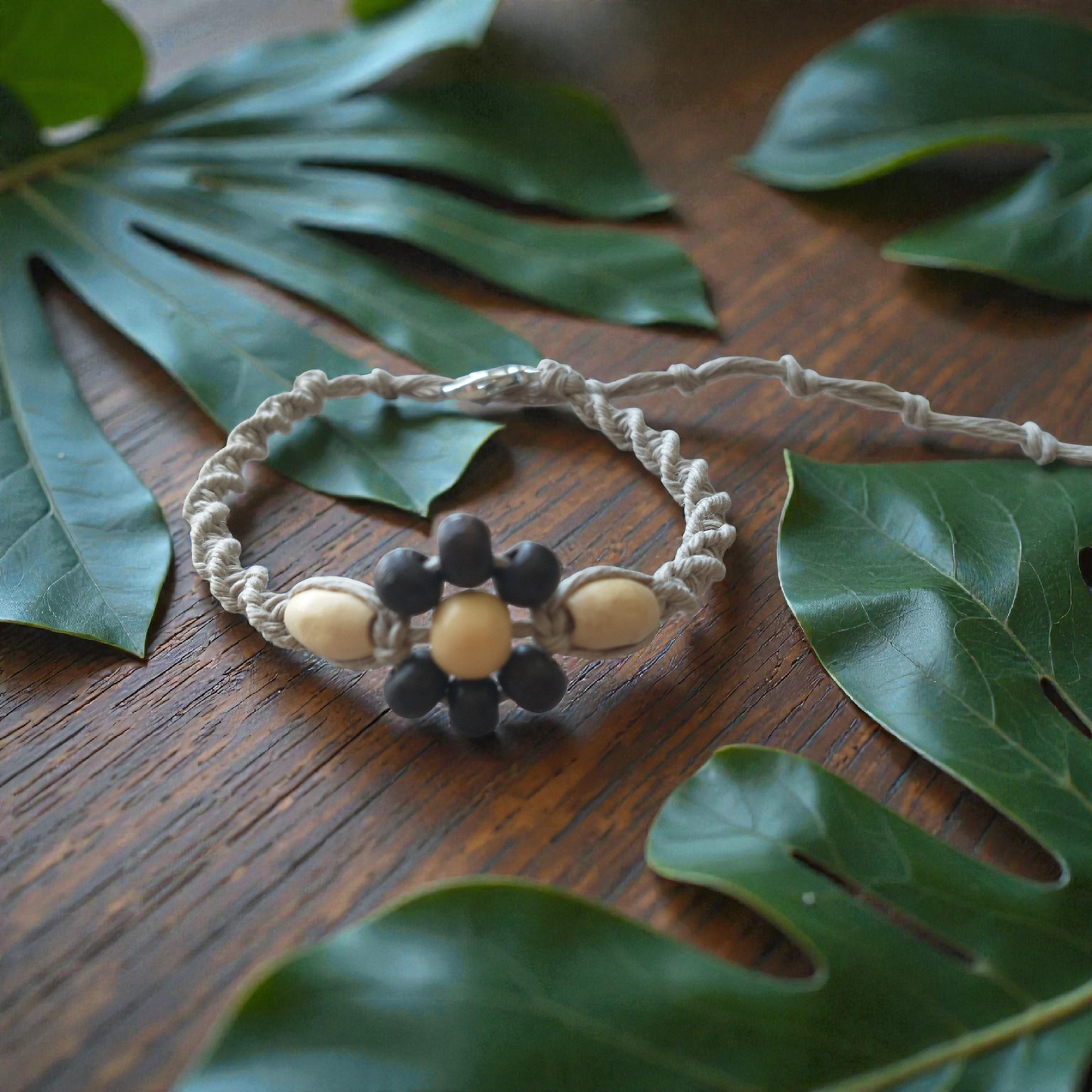Natural Flower Hemp Bracelet