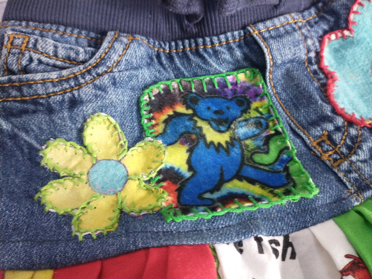 2t Patchwork Dancing Beat Skirt