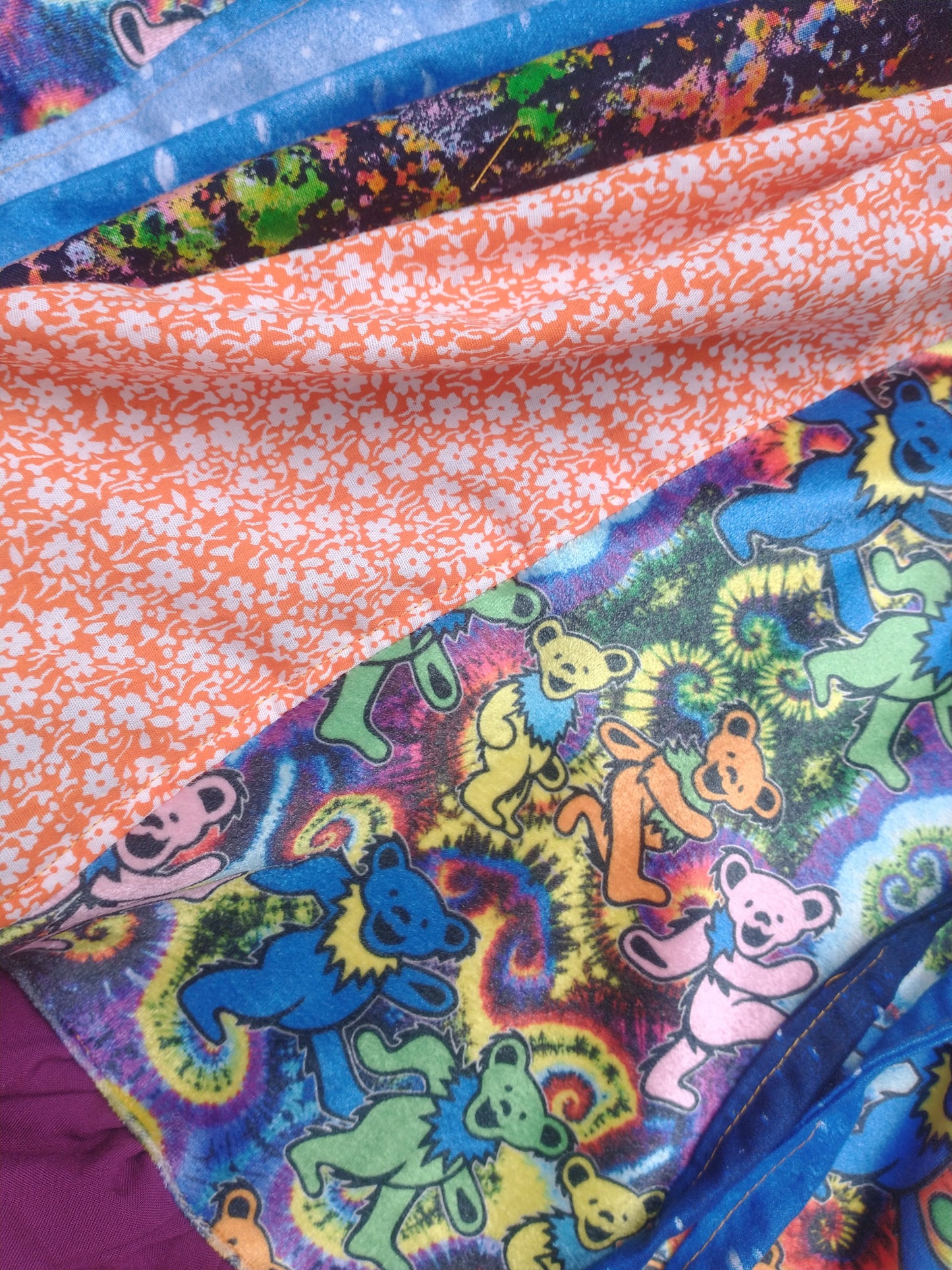 Vintage Bears Patchwork Spinner Skirt