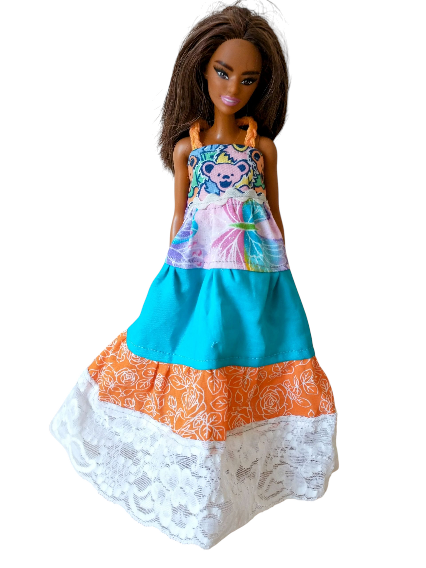 SALE Peggy O 11.5 inch Patchwork Doll Dress