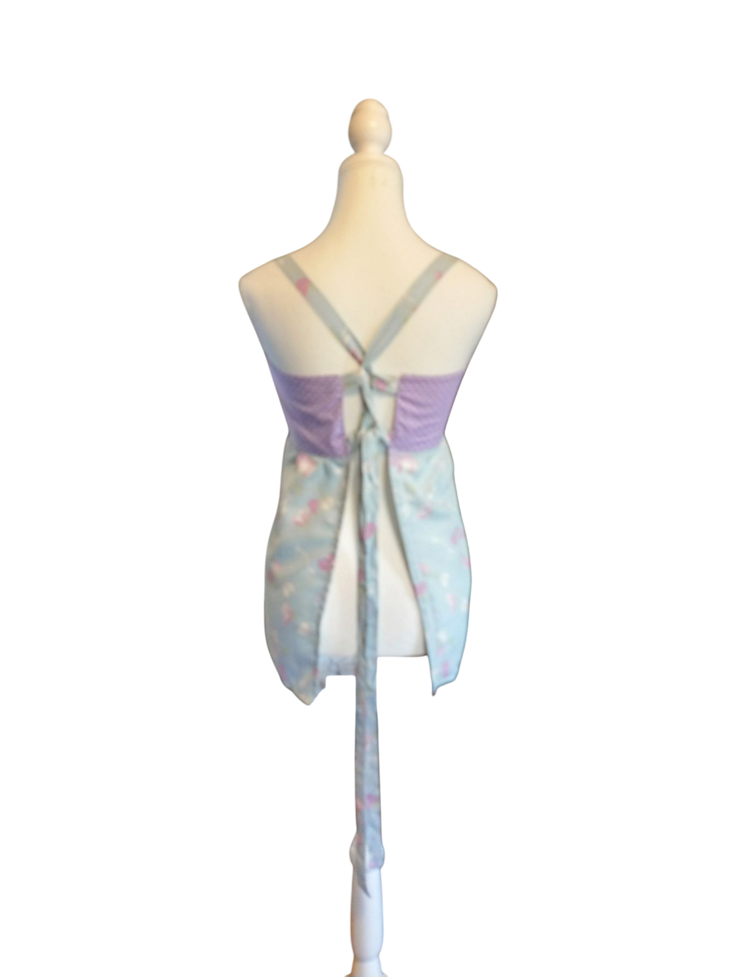 Baby Blue Vintage Bolt Apron Top