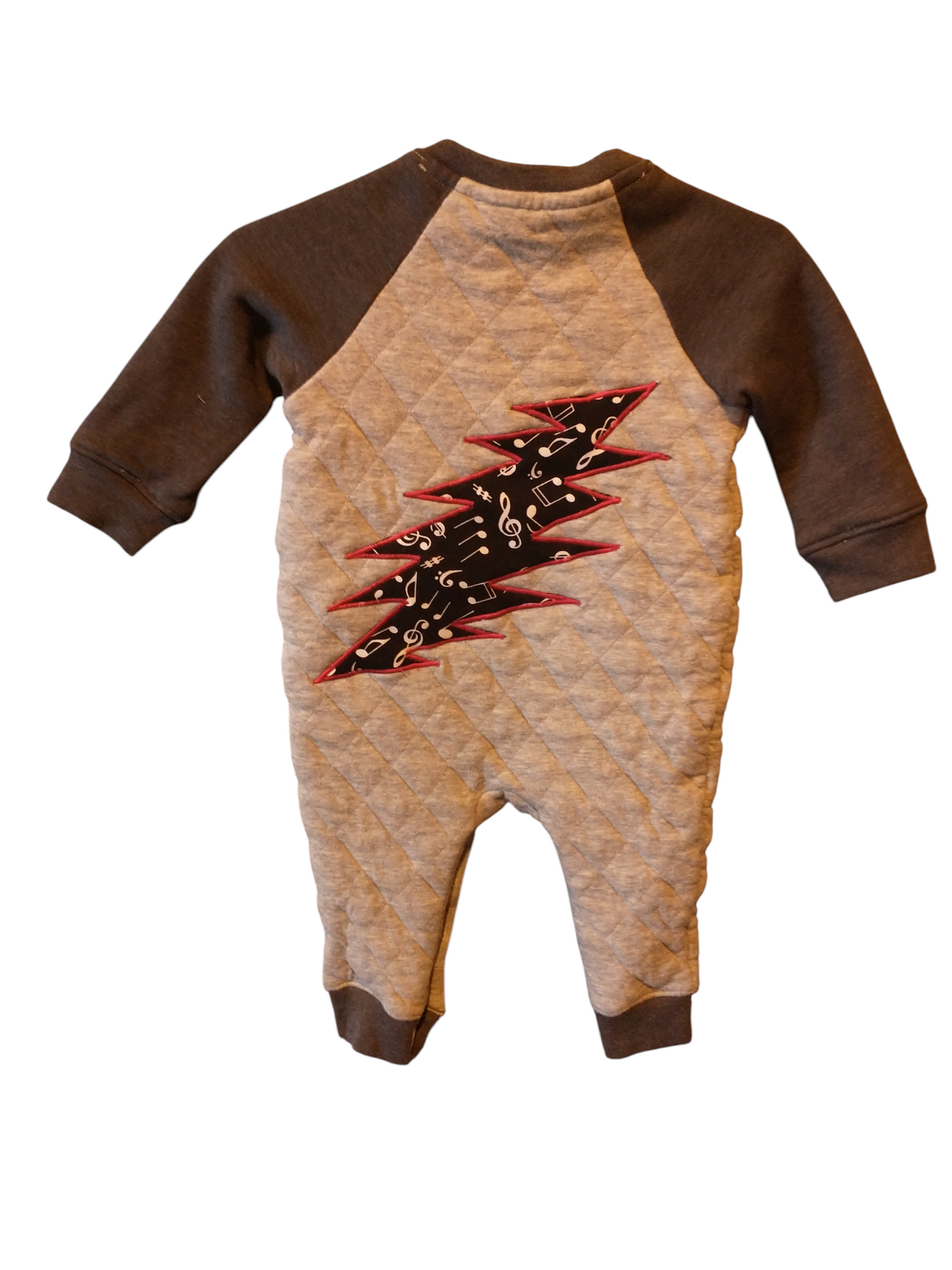 6 to 12 months Music Bolt Winter Onsie
