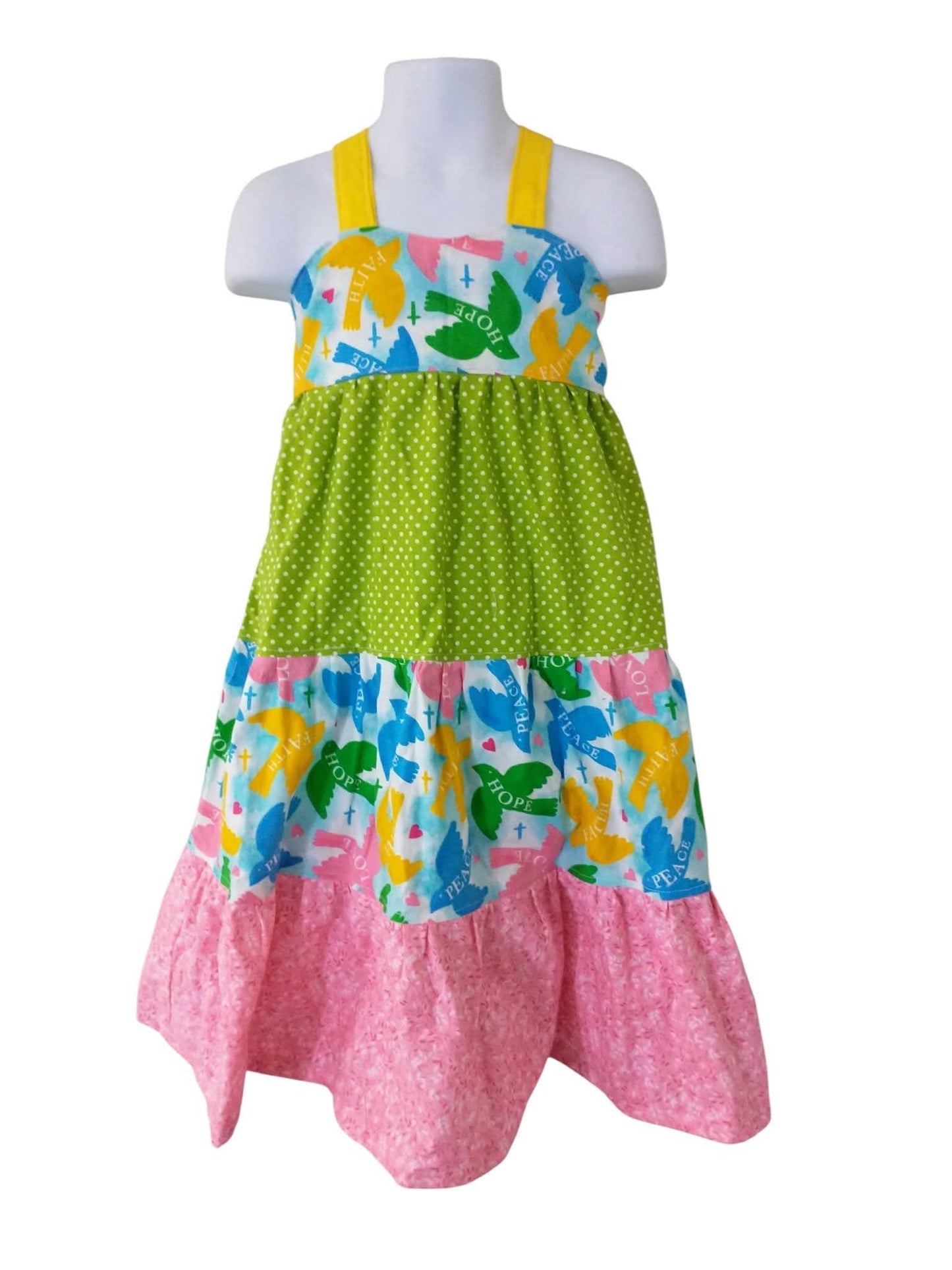 SALE 4t/5t Faith Doves Twirl Dress