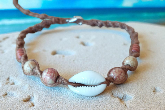 Cowrie Shell Hemp Anklet