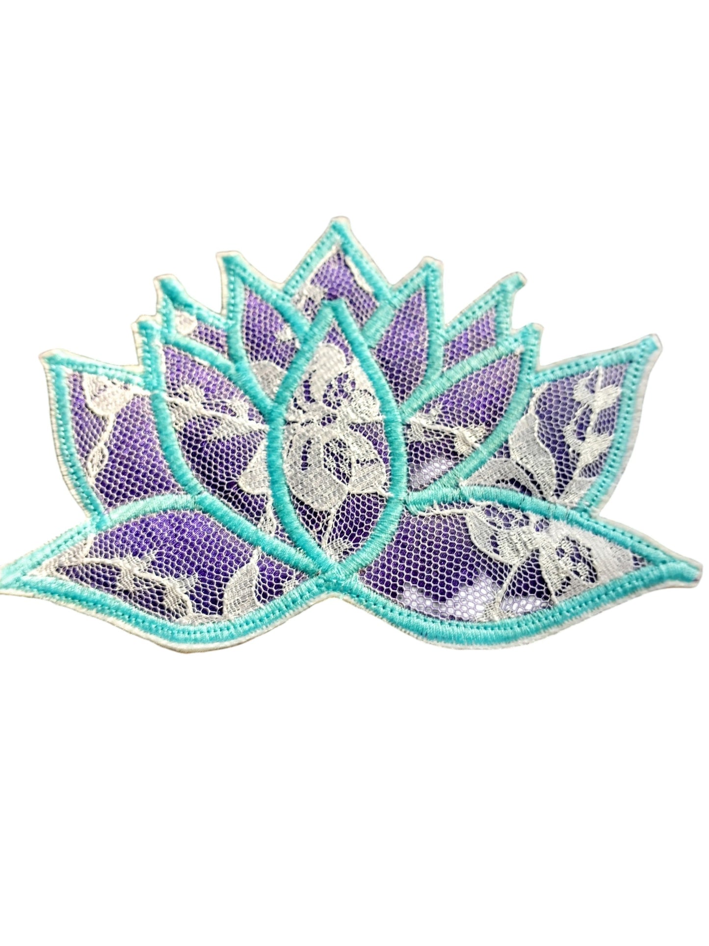 Vintage Lace Lotus Flower Patch