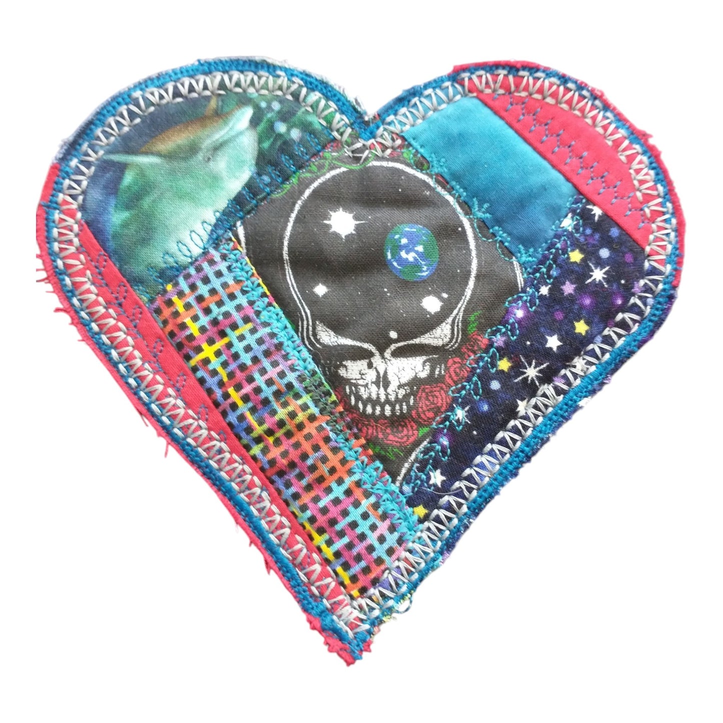 Grateful Heart Patchwork Patch