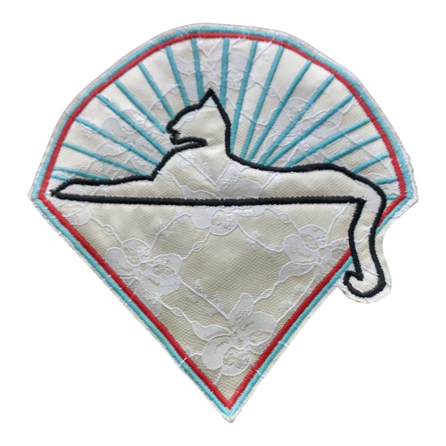 Vintage Lace Cats Patch