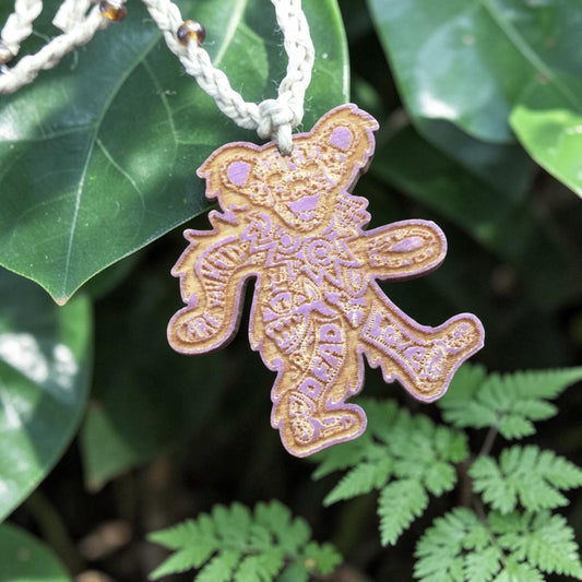 Bear Pendant Handmade Hemp Necklace