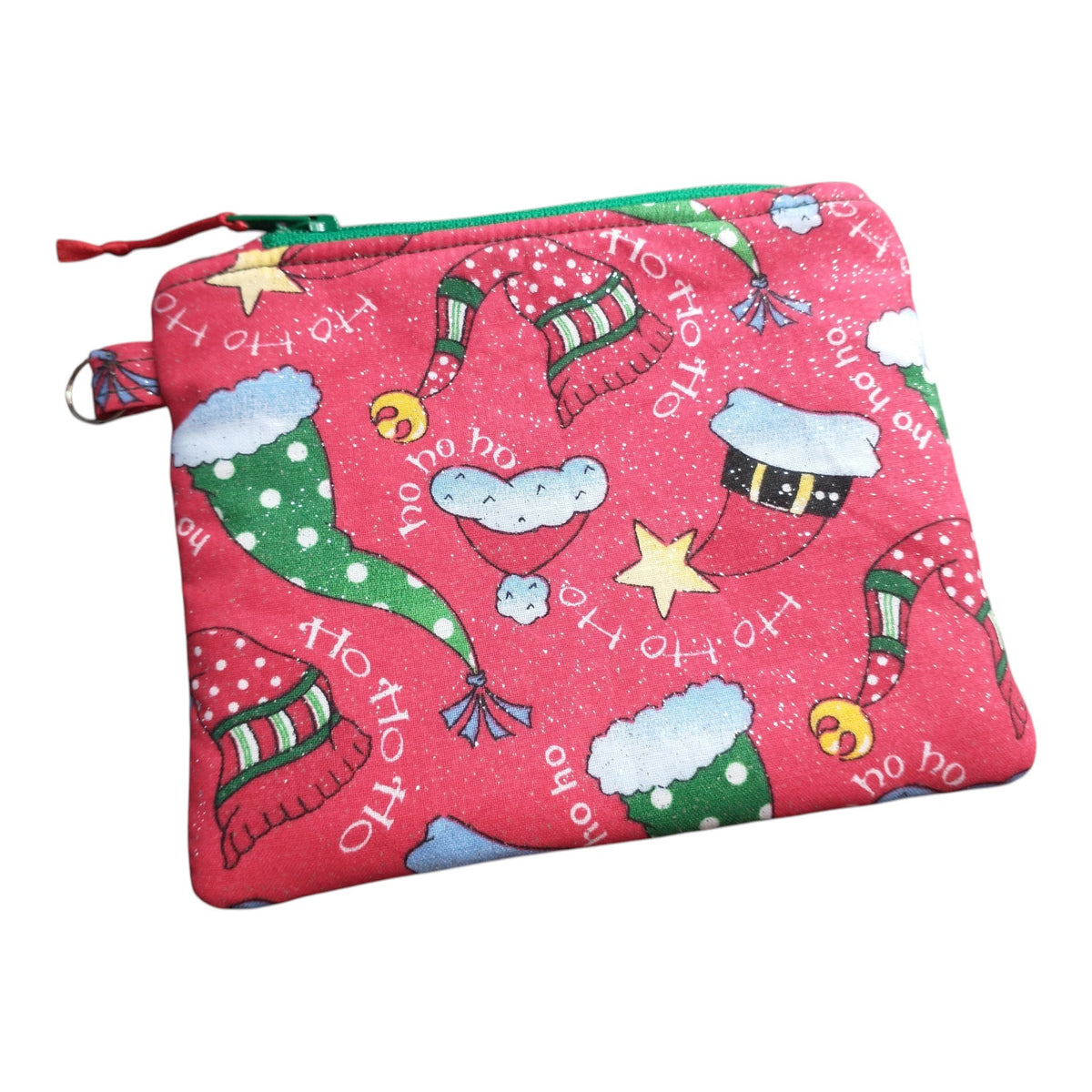 Santa Hat Christmas Zipper Pouch Coin Purse