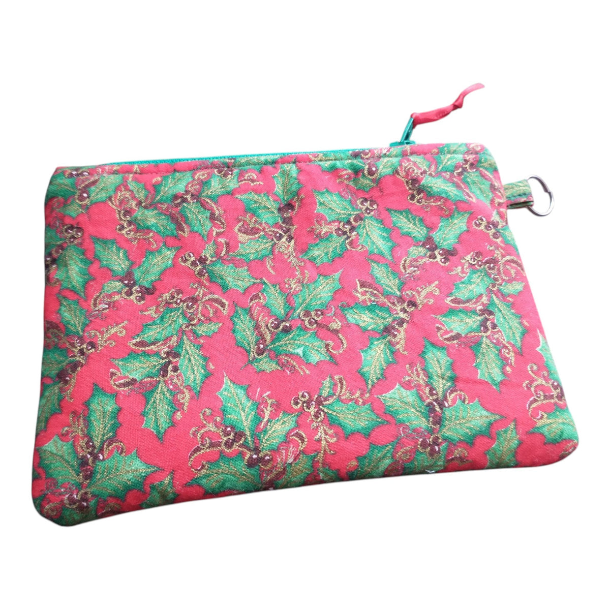 Christmas Miseltoe Zipper Pouch Coin Purse