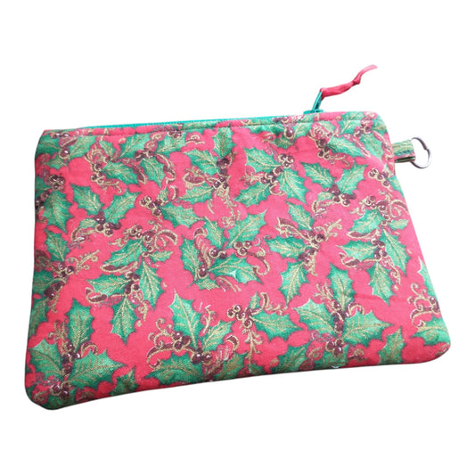 Christmas Miseltoe Zipper Pouch Coin Purse