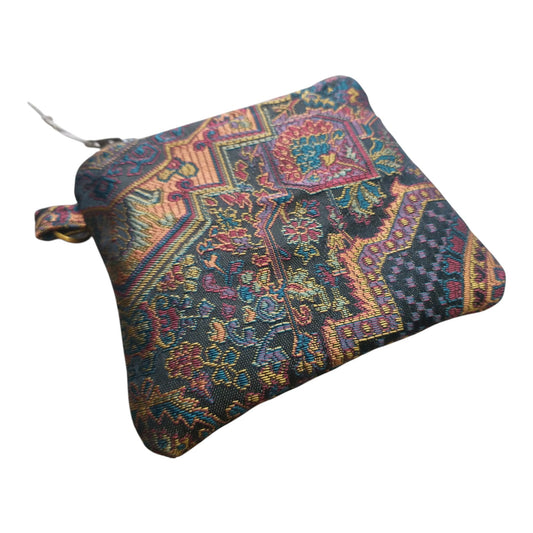 Silk Brocade Zipper Pouch Coin Purse