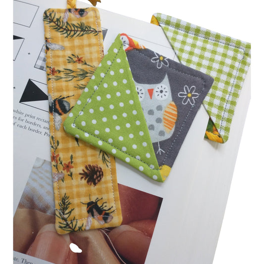 Bee Owl Sunflower Bookmarks 3 pc set