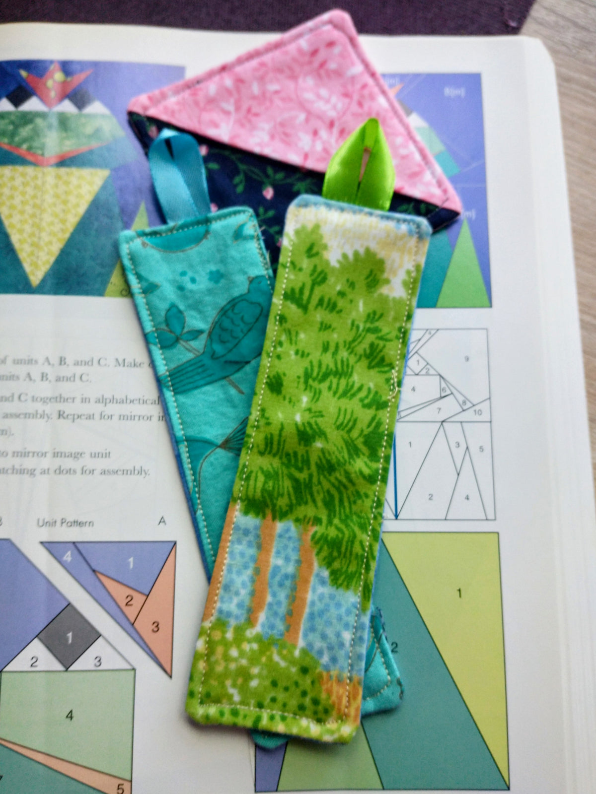 Vintage Fabric Bookmark Set