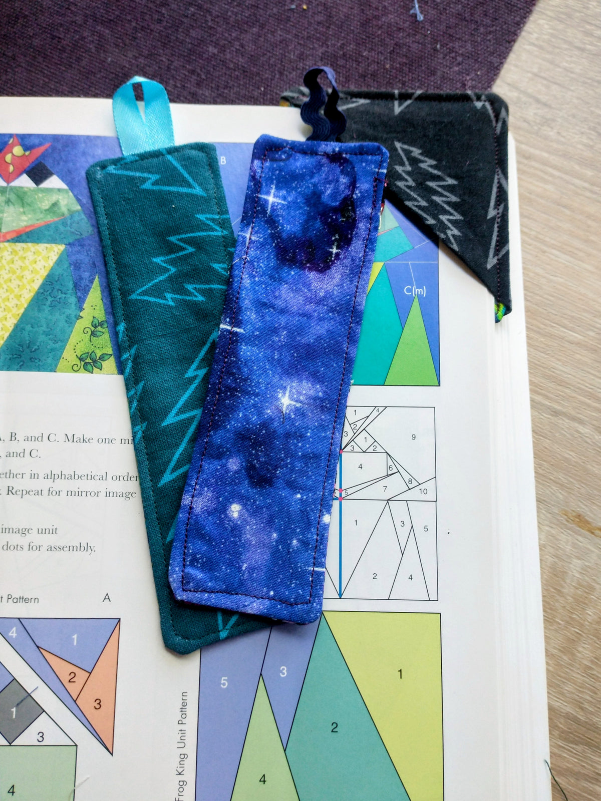 Grateful Fabric Bookmarks