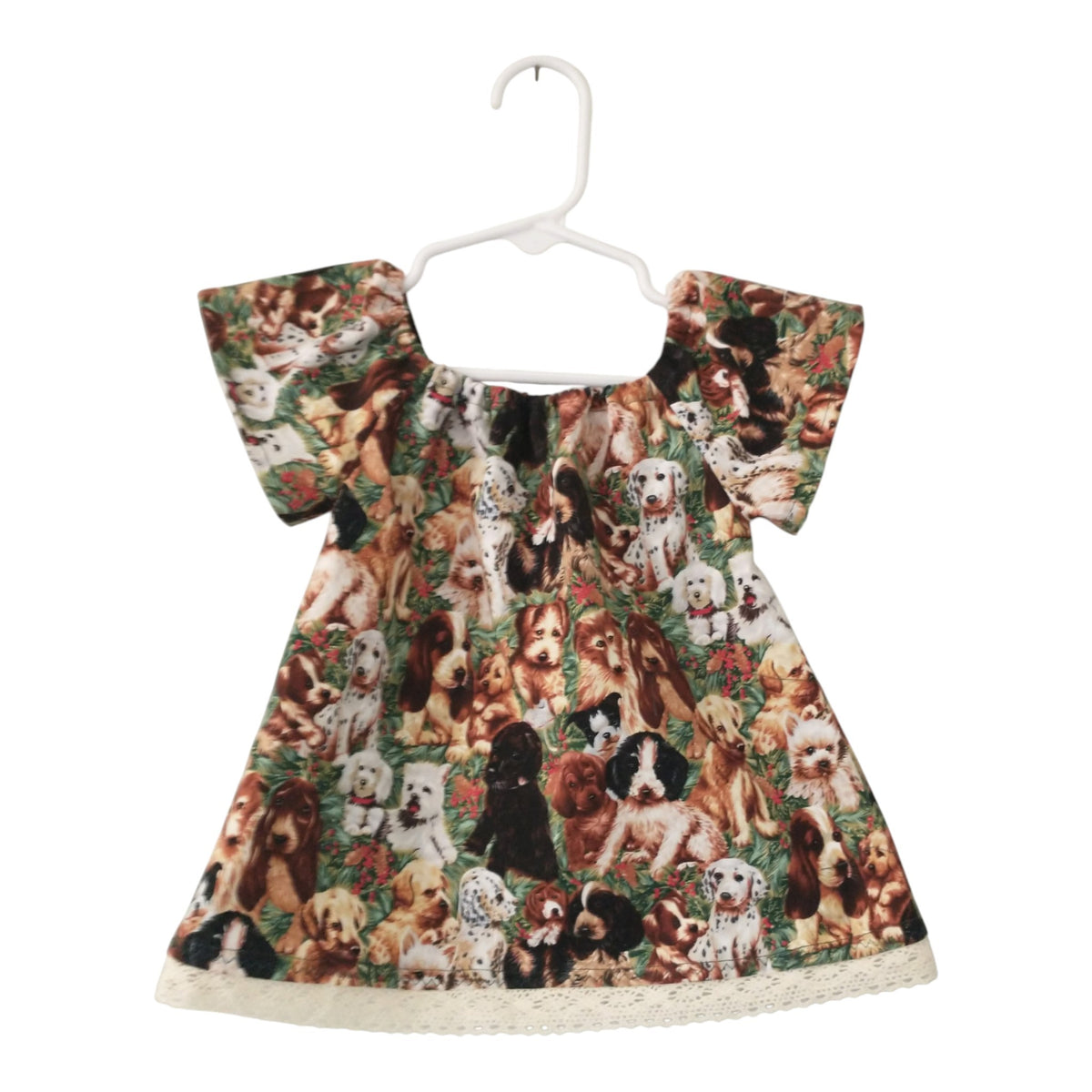 Holiday Puppy Dog Baby Dress