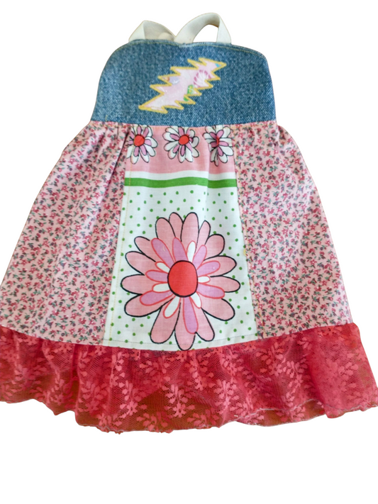 Calico Patchwork 18 inch Doll Dress