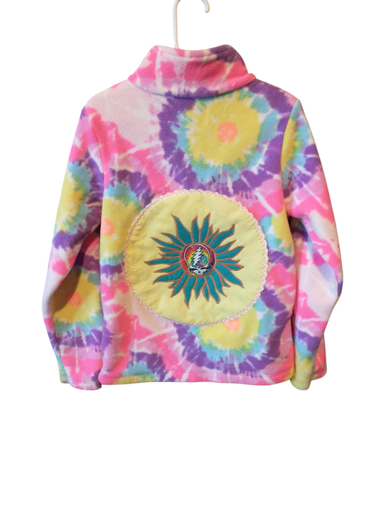 7/8 Girls Size Scarlet Fire Fleece Hoodie