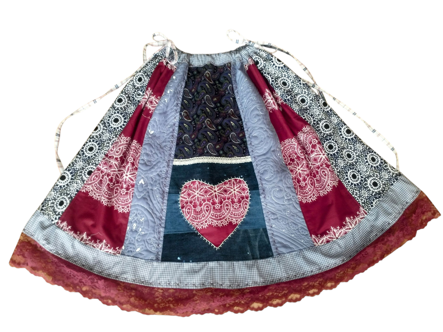 Folk Art Patchwork Skirt