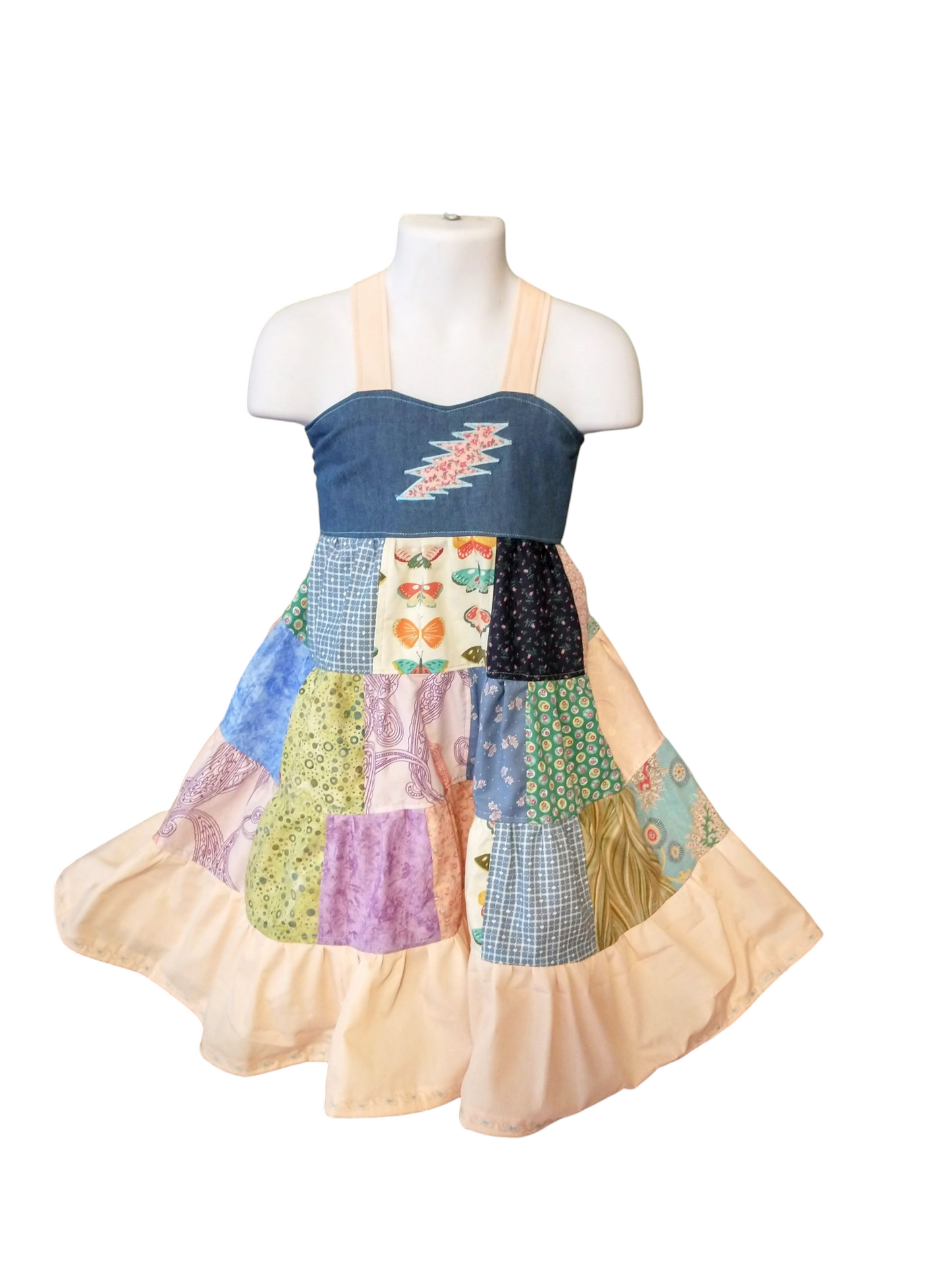 4t Vintage Patchwork Twirl Dress