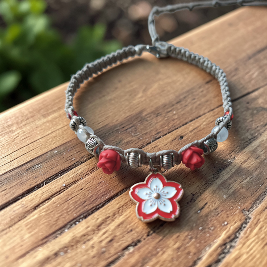 Roses Anklet Hemp Ankle Bracelet