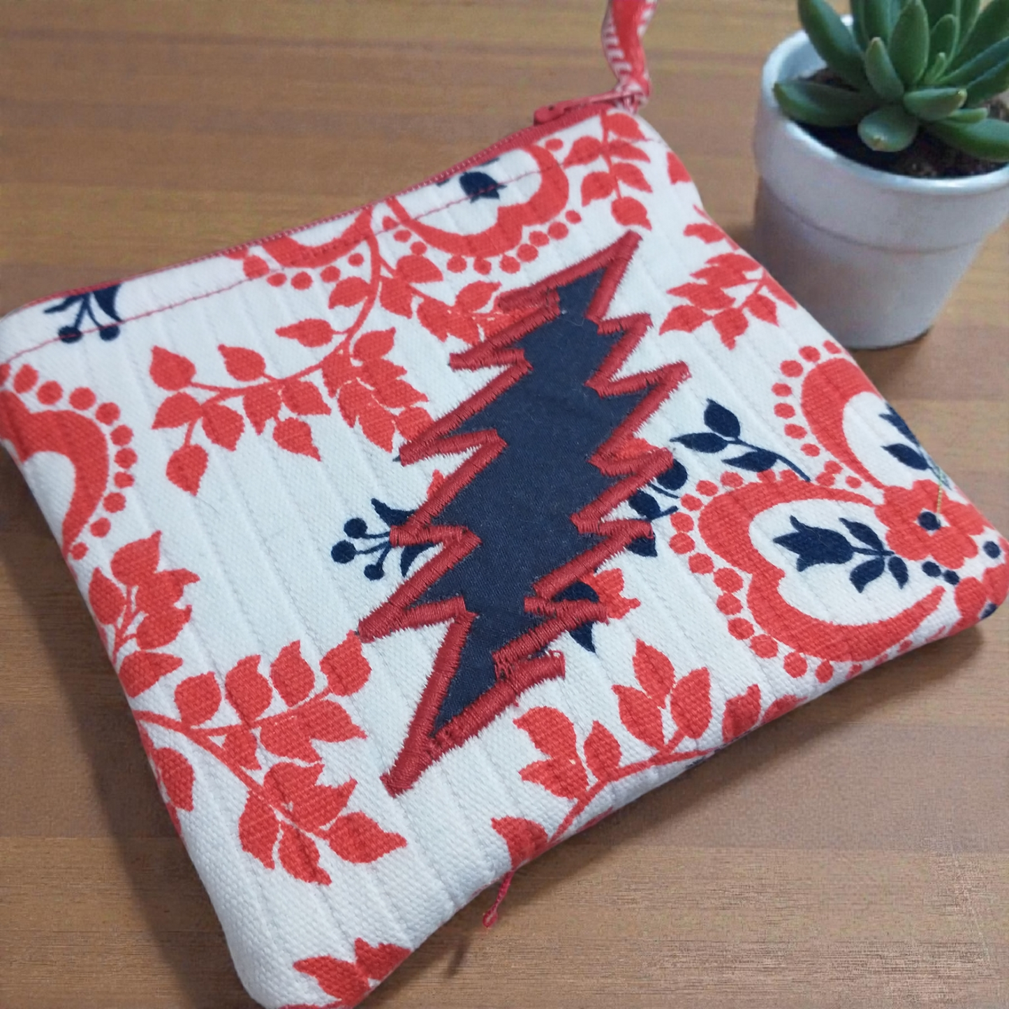 Grateful Bolt Vintage Zipper Pouch Coin Purse