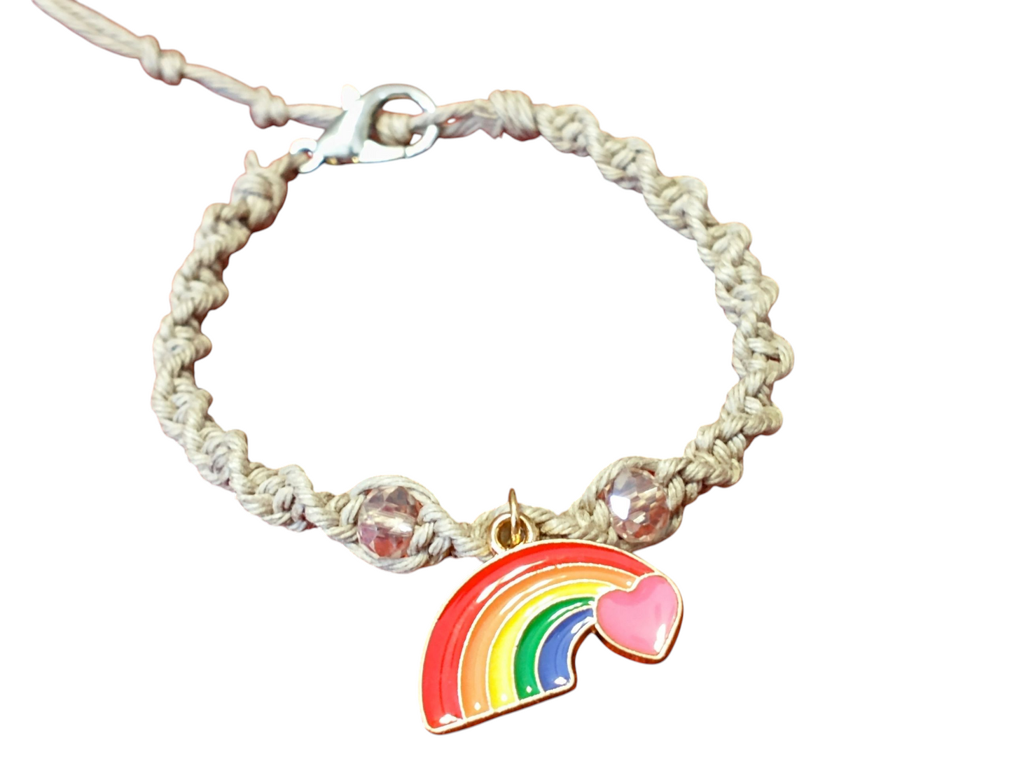 Rainbow Love Charm Bracelet