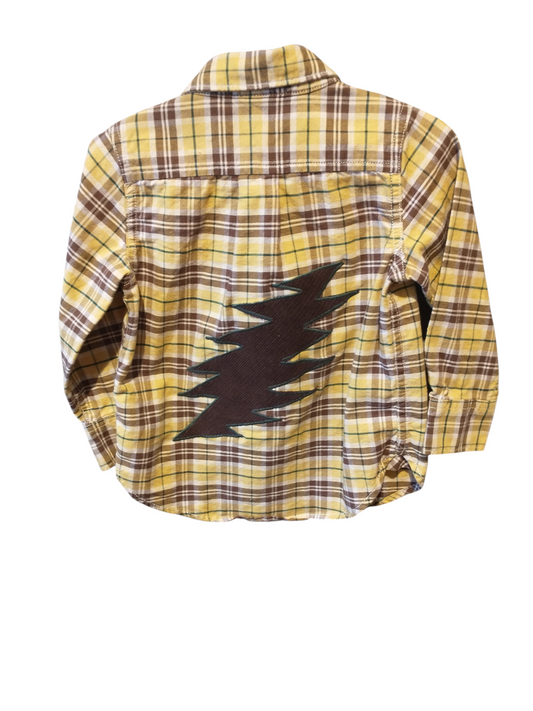 Boys Size 2 years Corduroy Bolt Long Sleeve Shirt