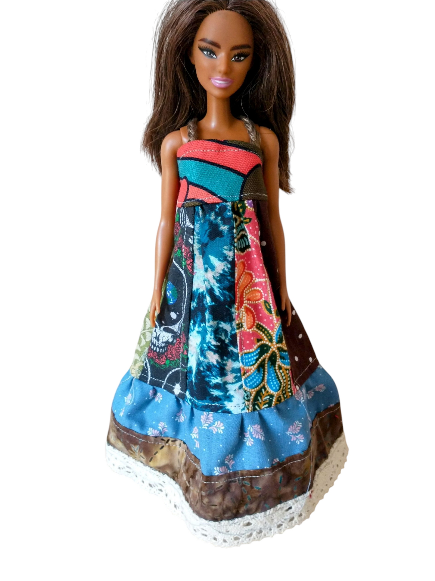 Keep on Dancing 11.5 inch Patchwork Doll Dress