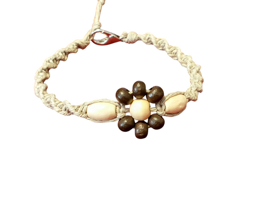 Natural Flower Hemp Bracelet