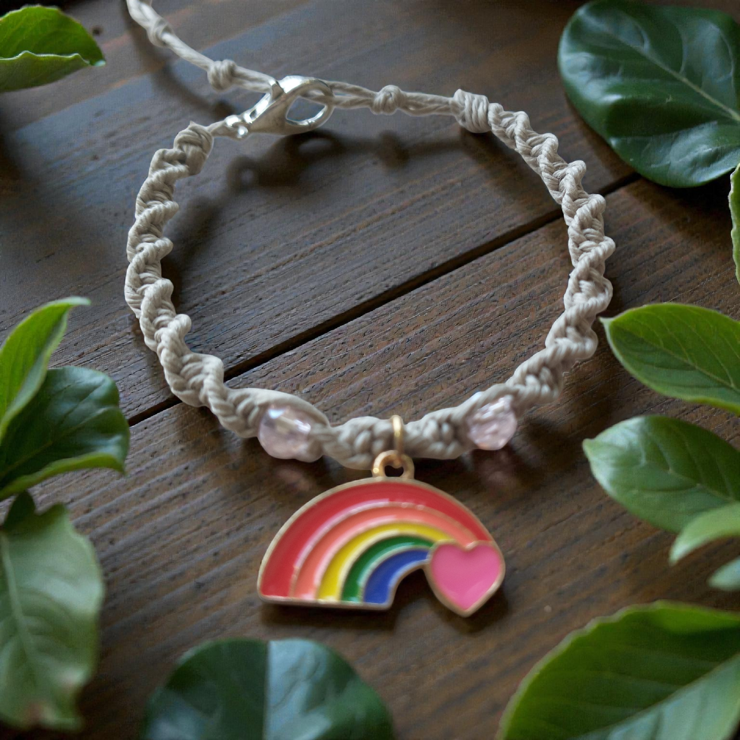 Rainbow Love Charm Bracelet
