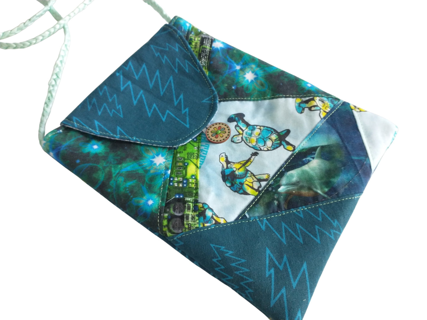 Terrapin Ocean Patchwork Cross Body Bag