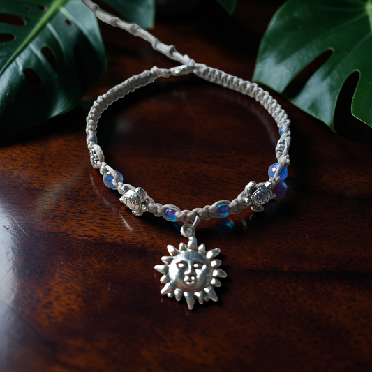 Turtle Sun Anklet Hemp Ankle Bracelet