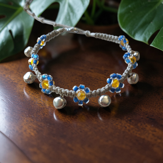 Flowers Anklet Hemp Ankle Bracelet