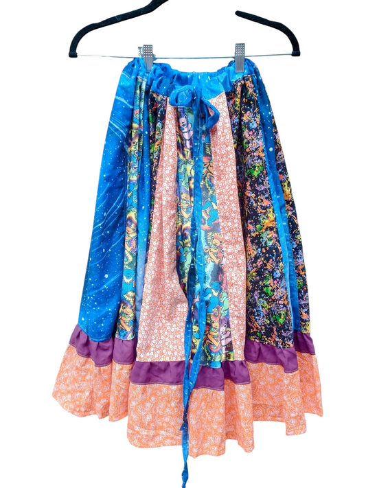 Vintage Bears Patchwork Spinner Skirt