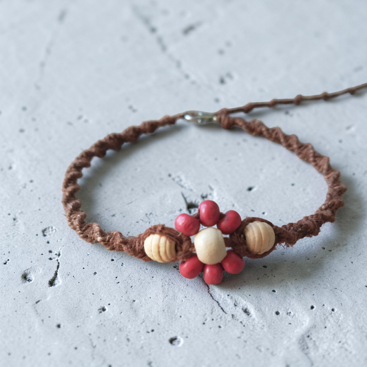 Flower Anklet Hemp Ankle Bracelet