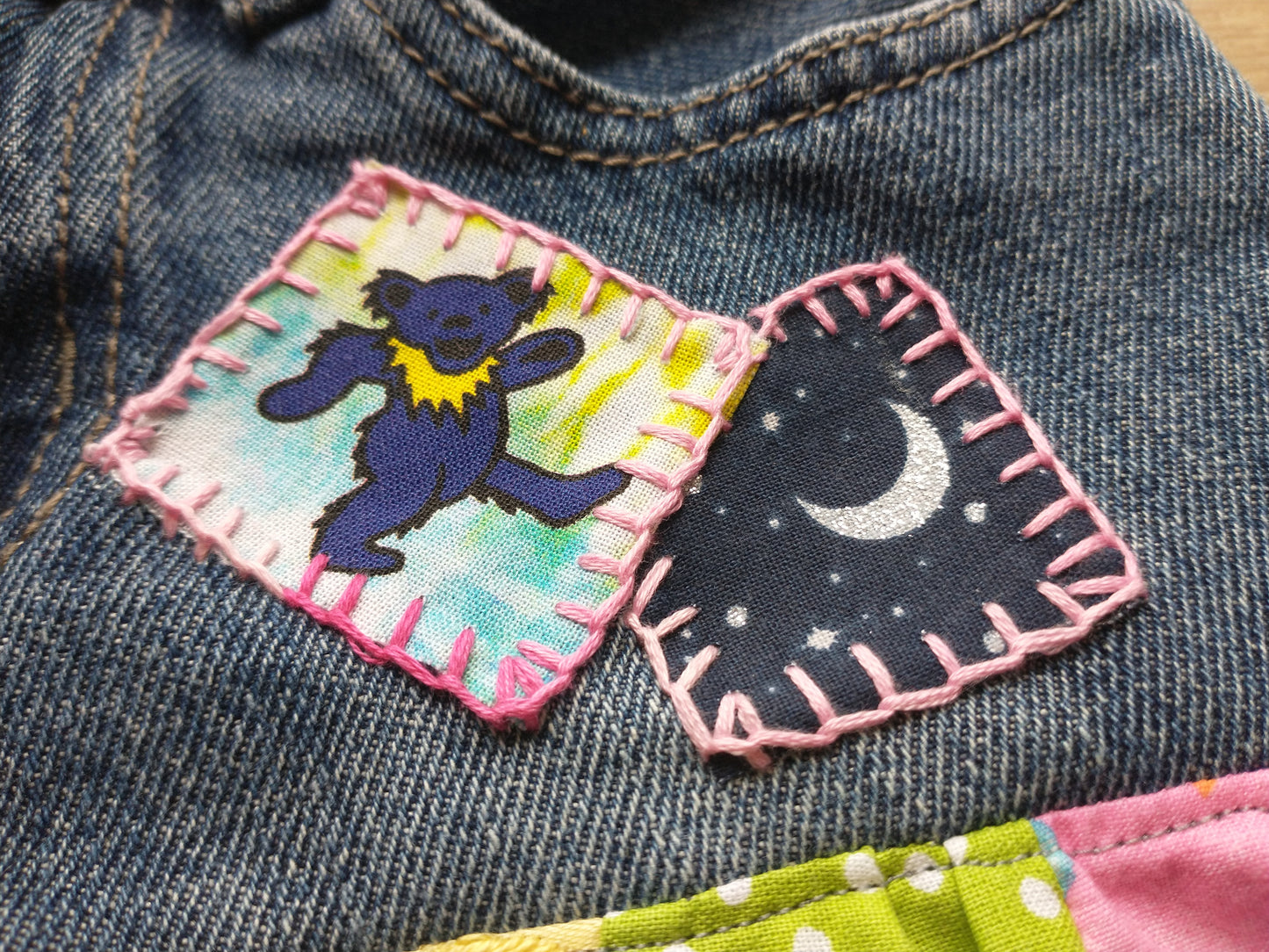 4t Dancing Bear Butterfly Patchwork Skirt